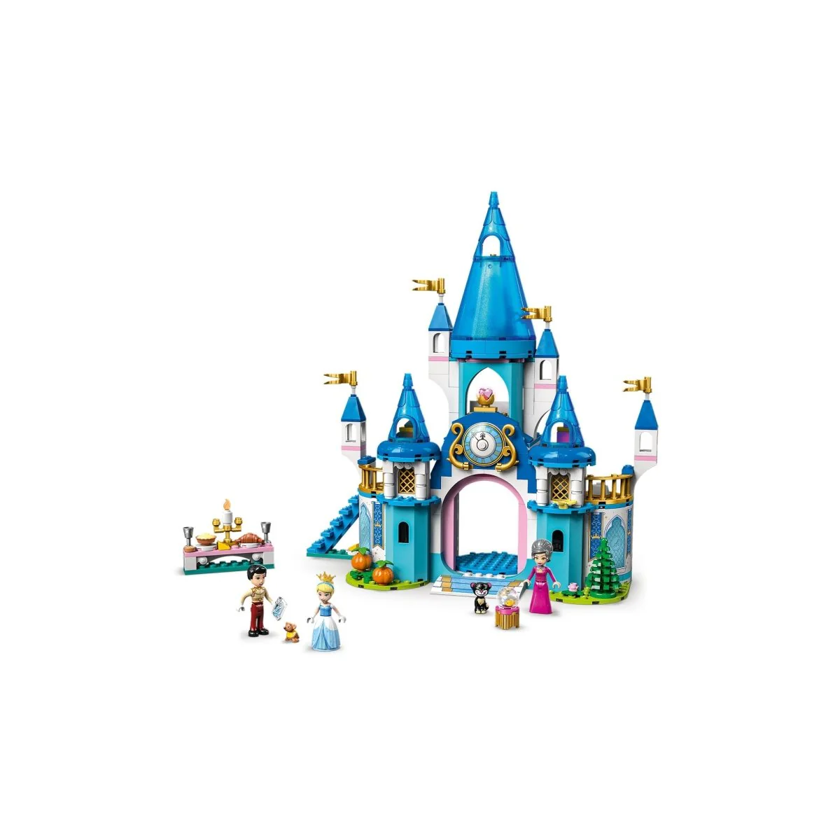 LEGO Disney Cinderella and Prince Charming's Castle, 43206, Ages 5+, 365 Pieces - Image 5