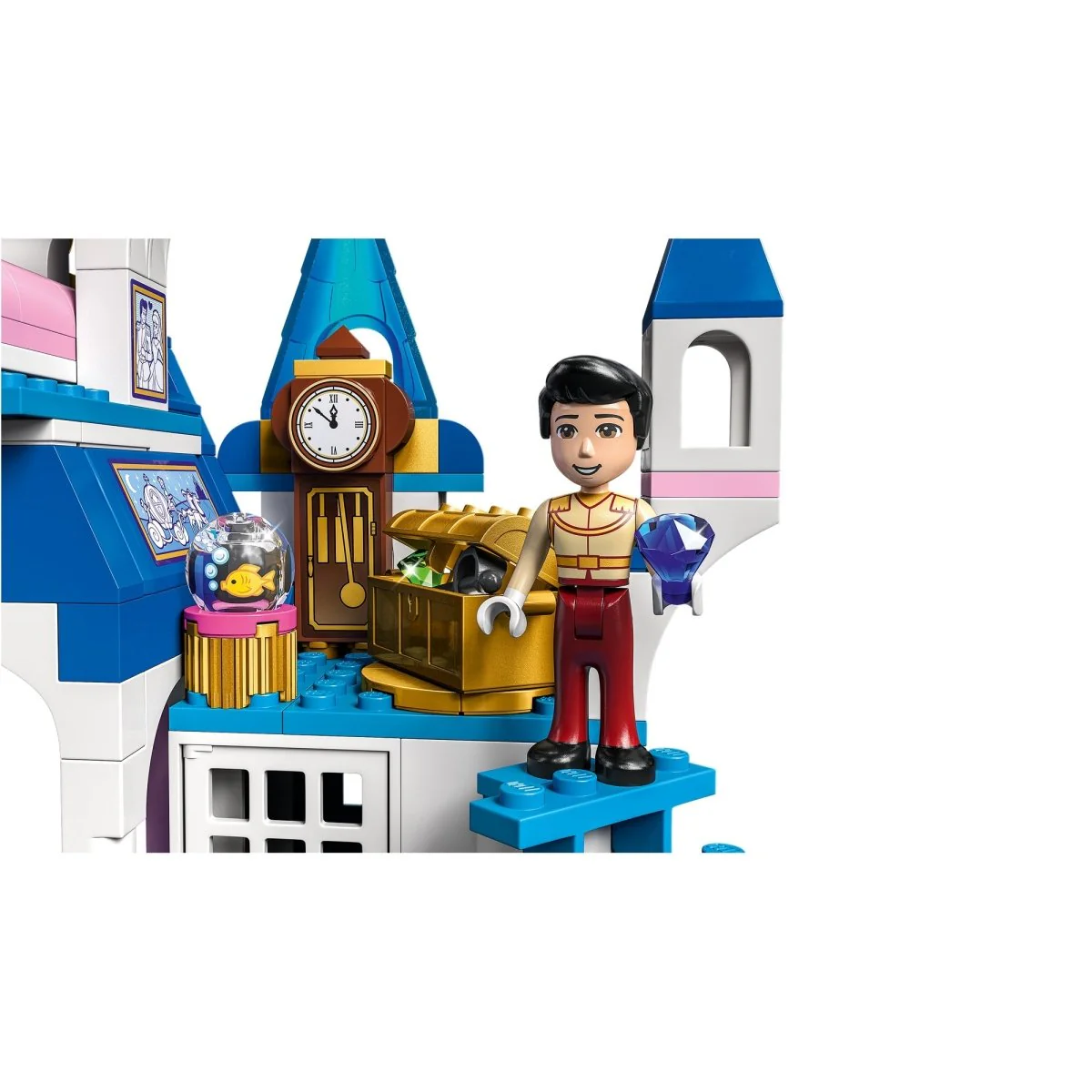 LEGO Disney Cinderella and Prince Charming's Castle, 43206, Ages 5+, 365 Pieces - Image 6