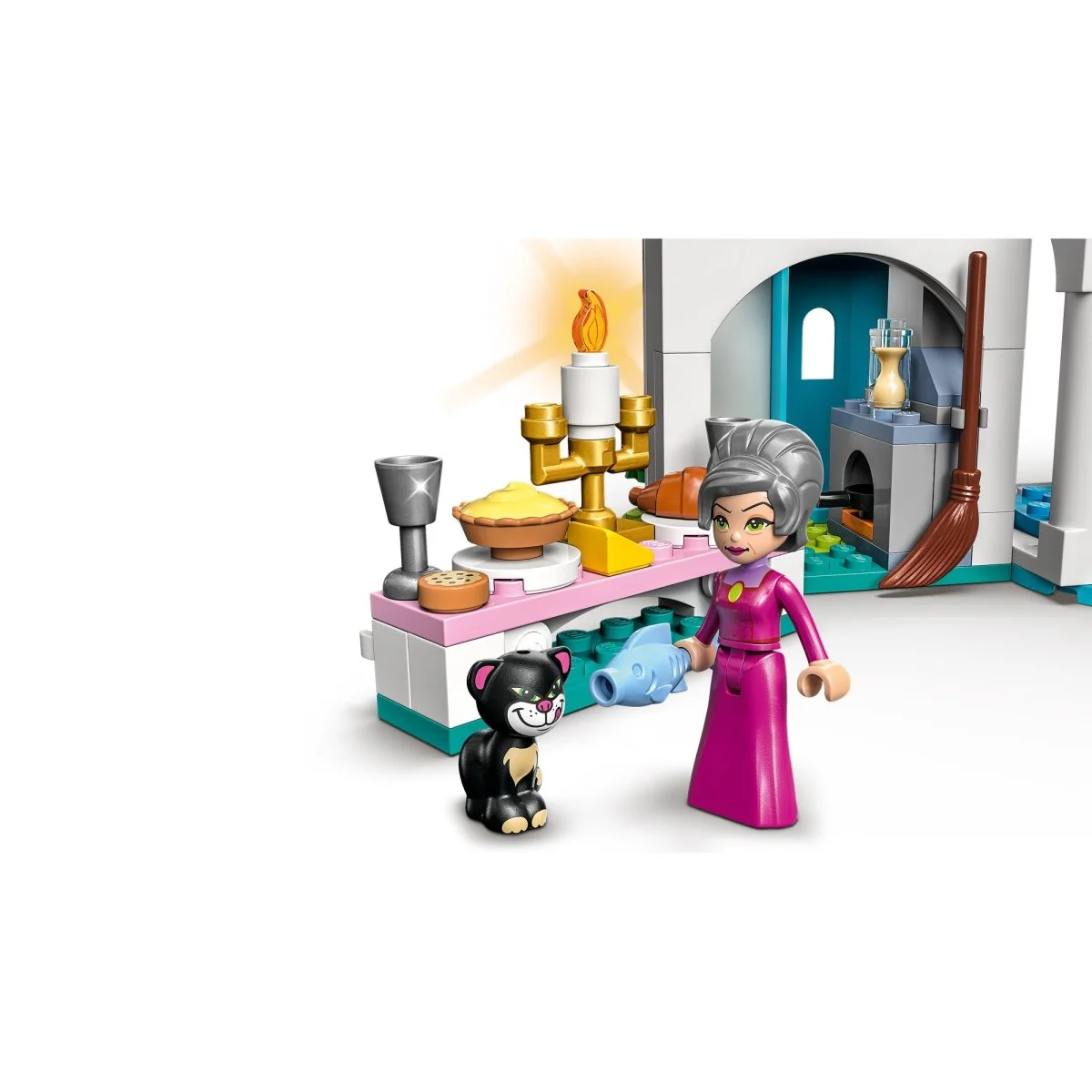 LEGO Disney Cinderella and Prince Charming's Castle, 43206, Ages 5+, 365 Pieces - Image 7