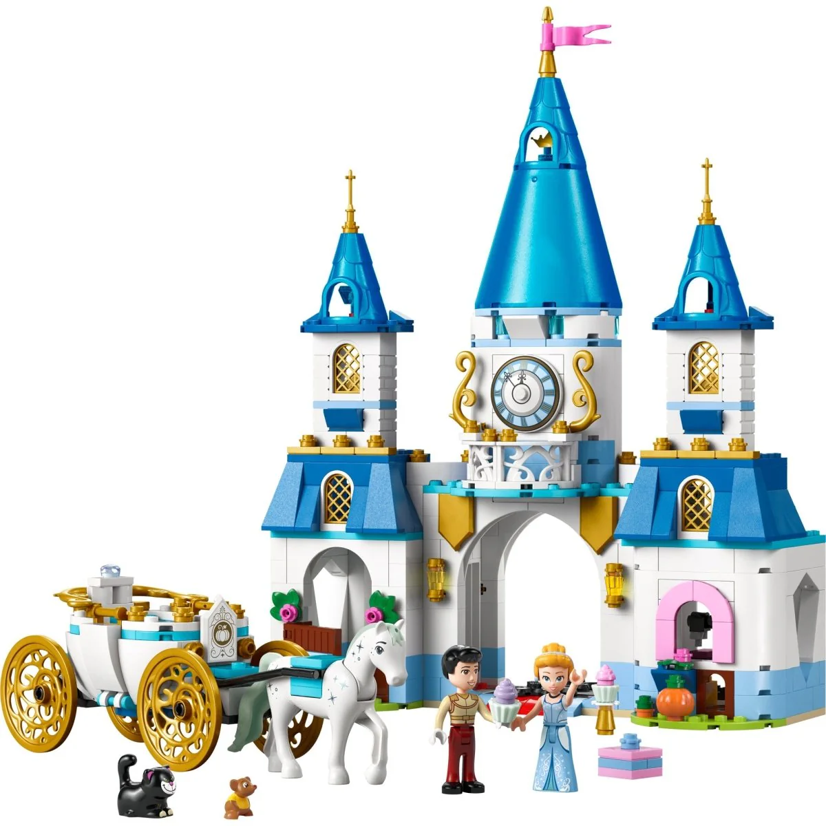 LEGO Disney Cinderella's Castle & Horse Carriage, 43275, Ages 6+, 596 Pieces - Image 4