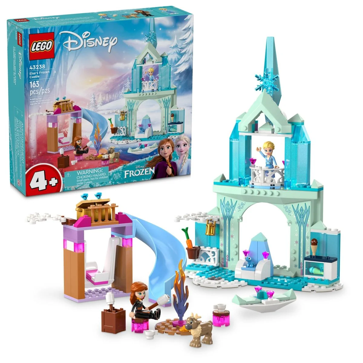LEGO Disney Elsa's Frozen Castle, 43238, Ages 4+, 163 Pieces