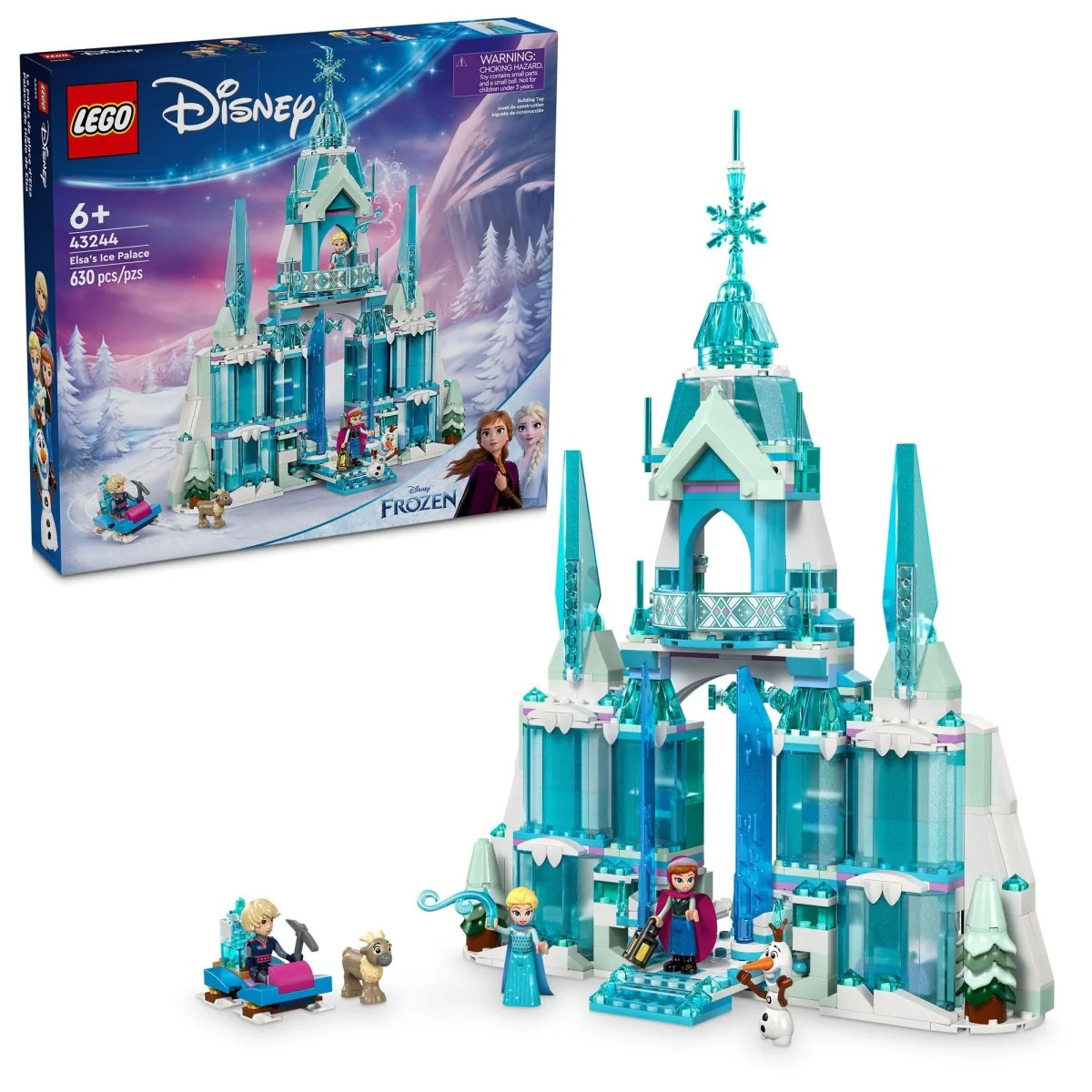 LEGO Disney Elsa's Ice Palace, 43244, Ages 6+, 630 Pieces