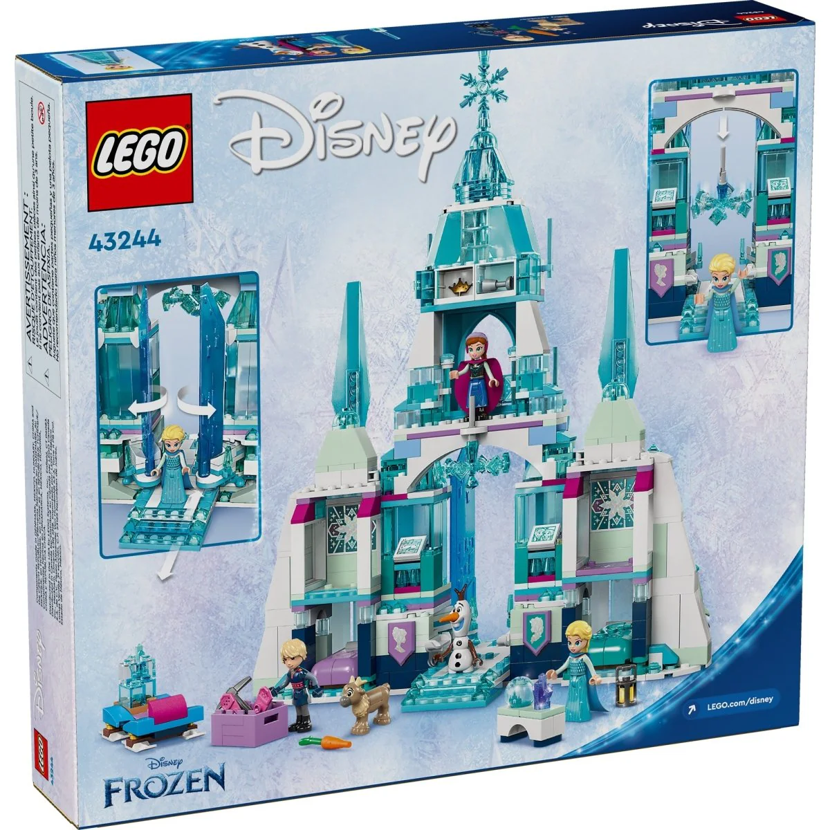 LEGO Disney Elsa's Ice Palace, 43244, Ages 6+, 630 Pieces - Image 3