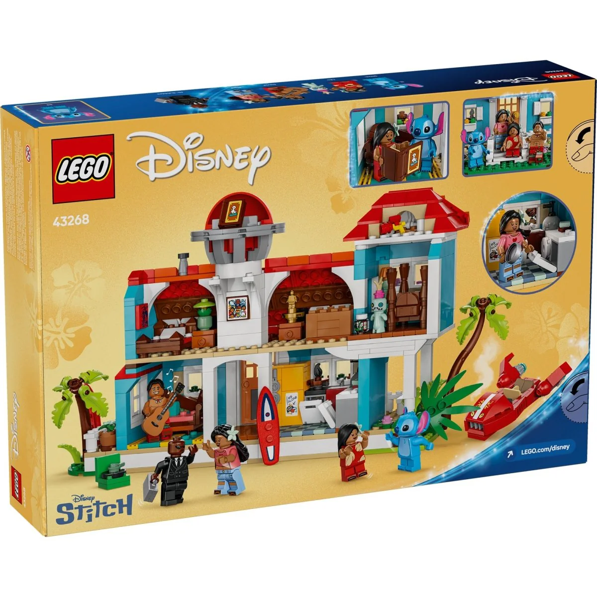 LEGO Disney Lilo and Stitch Beach House, 43268, Ages 9+, 834 Pieces - Image 3