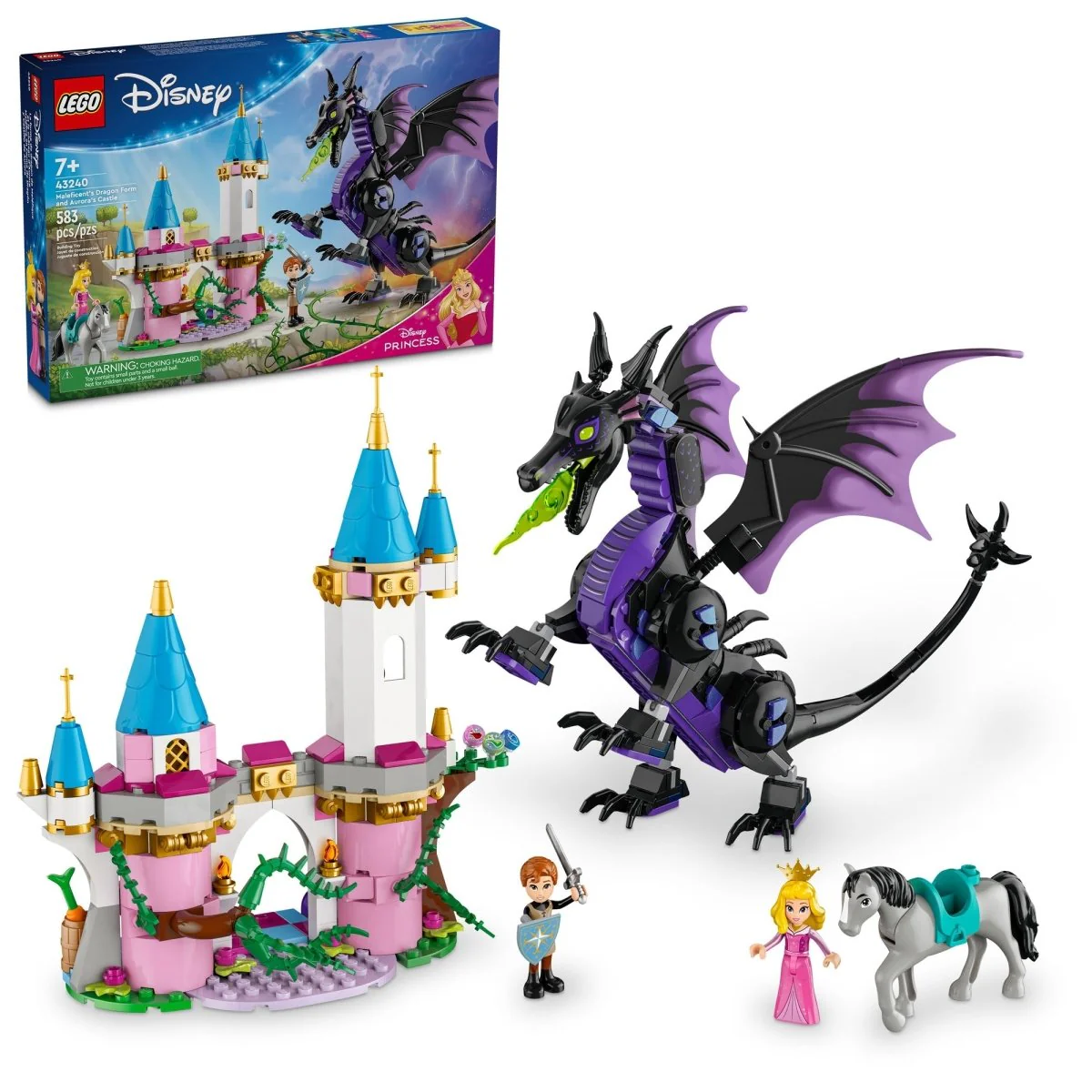 LEGO Disney Maleficent’s Dragon Form, 43240, Ages 7+, 583 Pieces