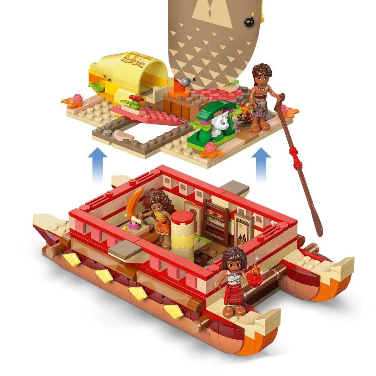 LEGO Disney Moana's Adventure Canoe, 43270, Ages 6+, 529 Pieces - Image 6