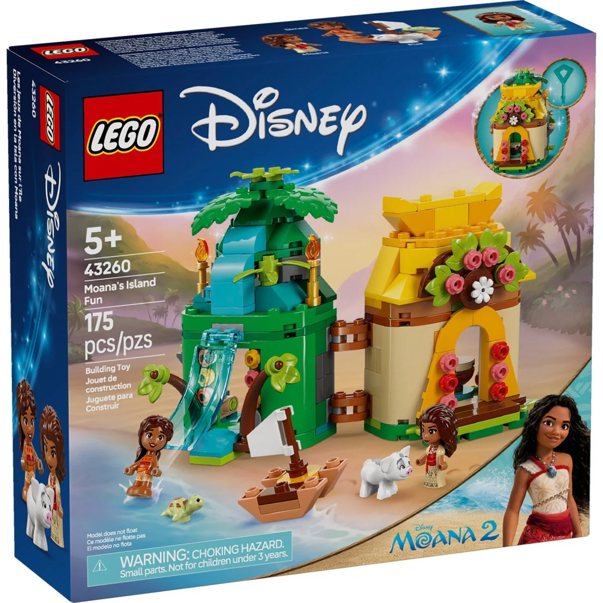 LEGO Disney Moana's Island Fun, 43260, Ages 5+, 175 Pieces - Image 2