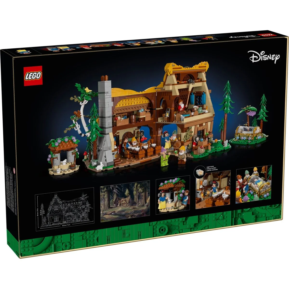 LEGO Disney Snow White and the Seven Dwarfs' Cottage, 43242, Ages 18+, 2228 Pieces - Image 3