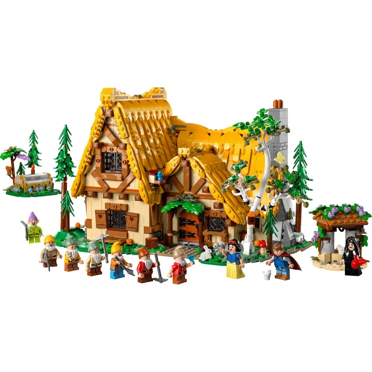 LEGO Disney Snow White and the Seven Dwarfs' Cottage, 43242, Ages 18+, 2228 Pieces - Image 4