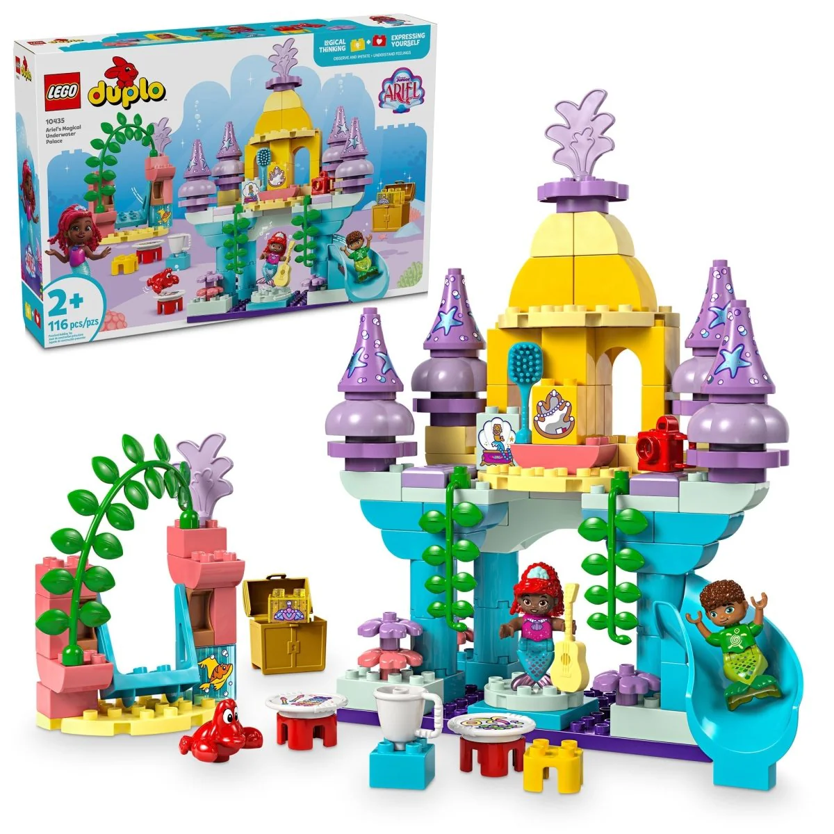 LEGO Duplo Ariel's Magical Underwater Palace, 10435, Ages 2+, 116 Pieces