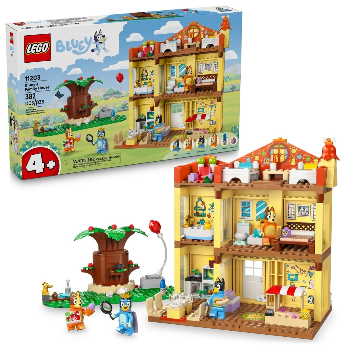LEGO Bluey's Family House, 11203, Ages 4+, 382 Pieces