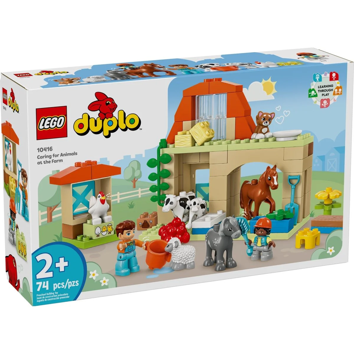 LEGO Duplo Caring for Animals at the Farm, 10416, Ages 2+, 74 Pieces - Image 2