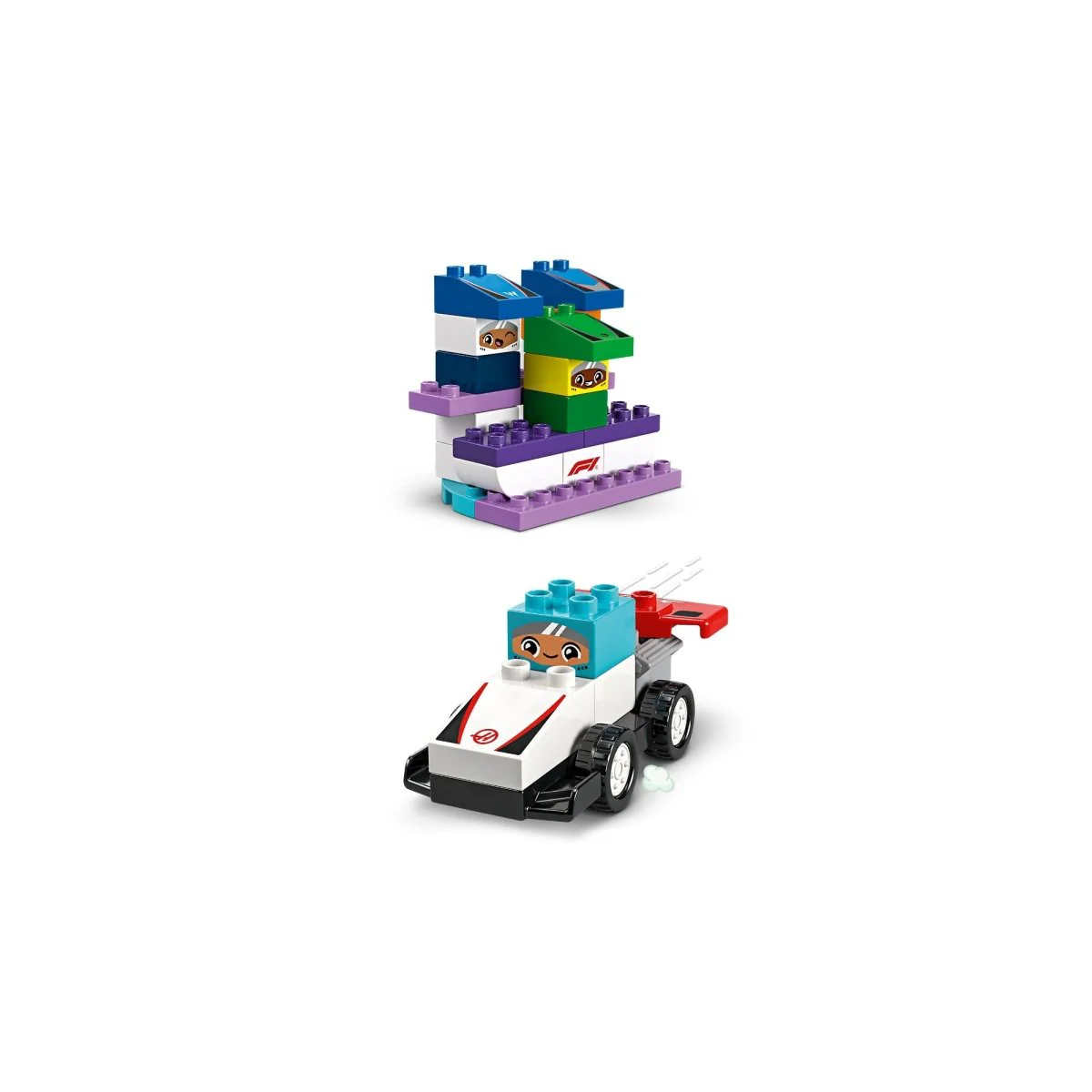 LEGO Duplo F1 Team Race Cars & Drivers, 10445, Ages 2+, 70 Pieces - Image 6