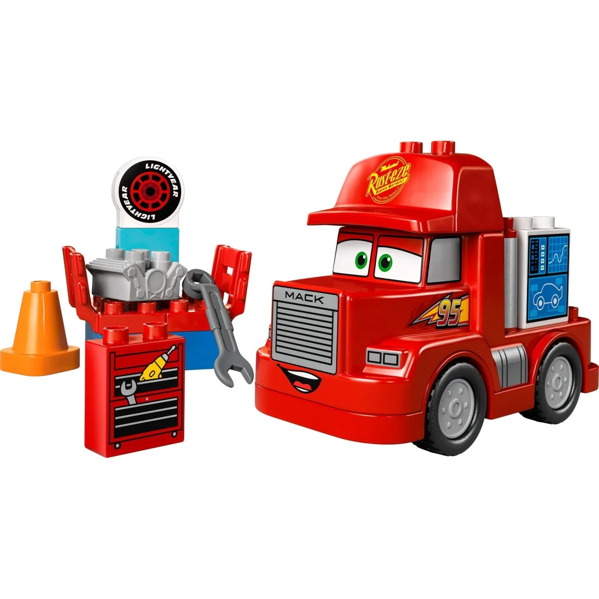 LEGO Duplo Mack at the Race, 10417, Ages 2+, 14 Pieces - Image 4