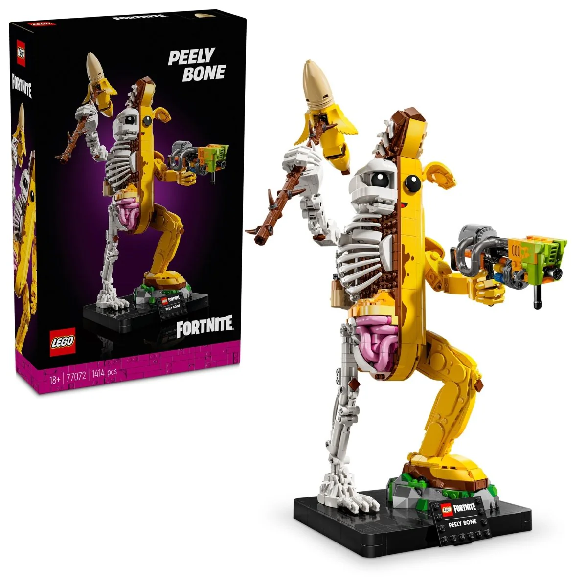 LEGO Fortnite Peely Bone, 77072, Ages 18+, 1414 Pieces