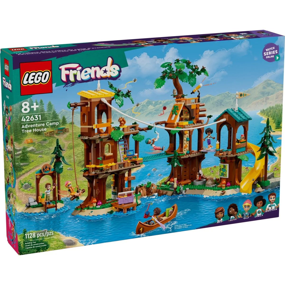 LEGO Friends Adventure Camp Tree House, 42631, Ages 8+, 1128 Pieces - Image 2
