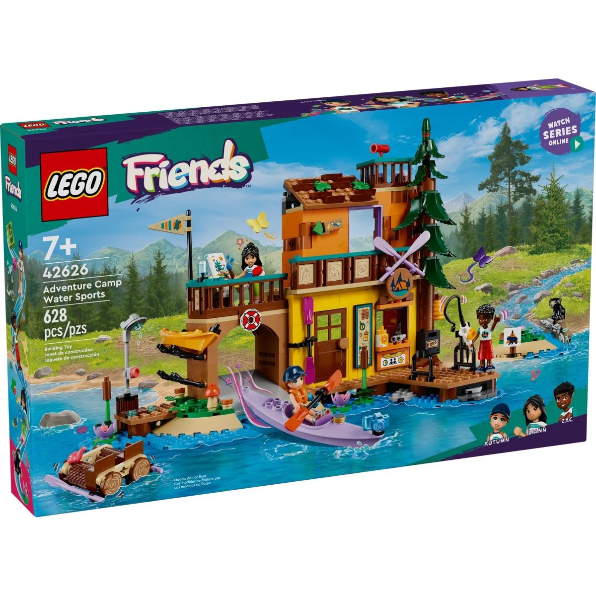 LEGO Friends Adventure Camp Water Sports, 42626, Ages 7+, 628 Pieces - Image 2