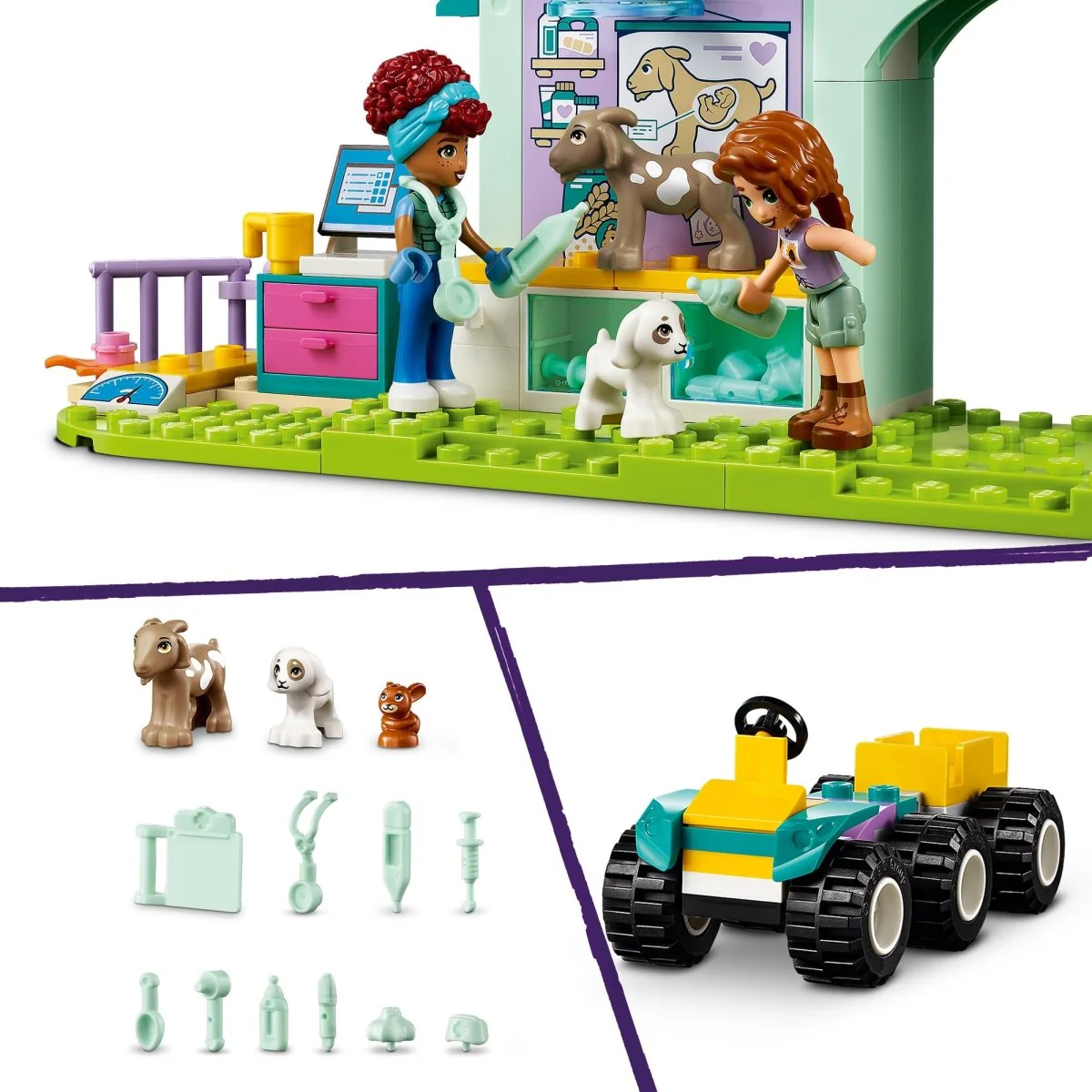 LEGO Friends Farm Animal Vet Clinic, 42632, Ages 4+, 161 Pieces - Image 8