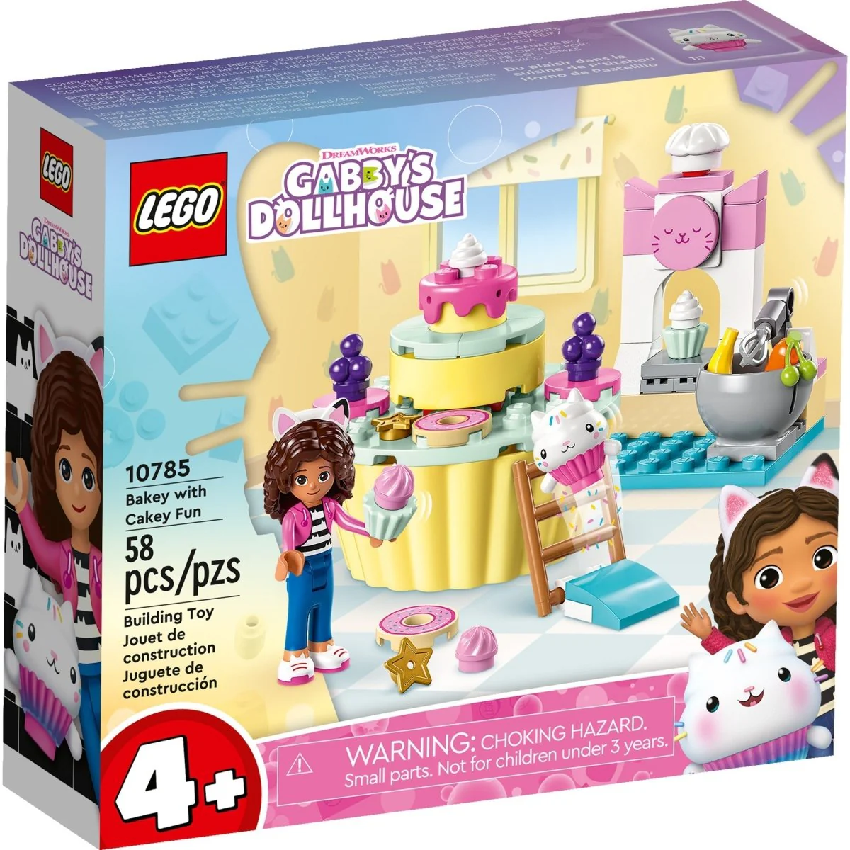 LEGO Gabby's Dollhouse Bakey with Cakey Fun, 10785, Ages 4+, 58 Pieces - Image 2