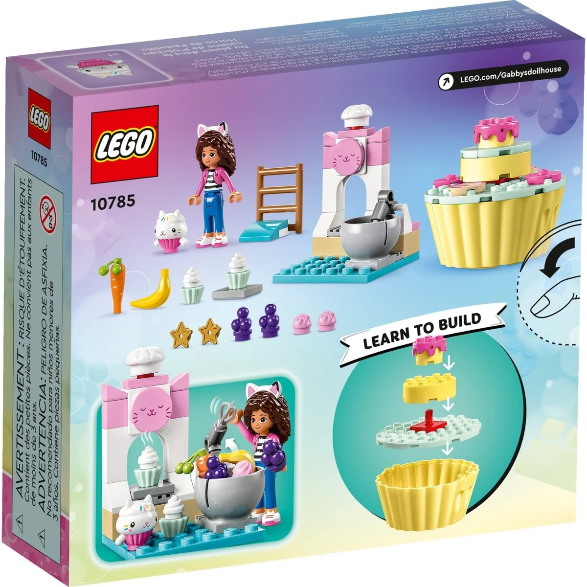 LEGO Gabby's Dollhouse Bakey with Cakey Fun, 10785, Ages 4+, 58 Pieces - Image 3