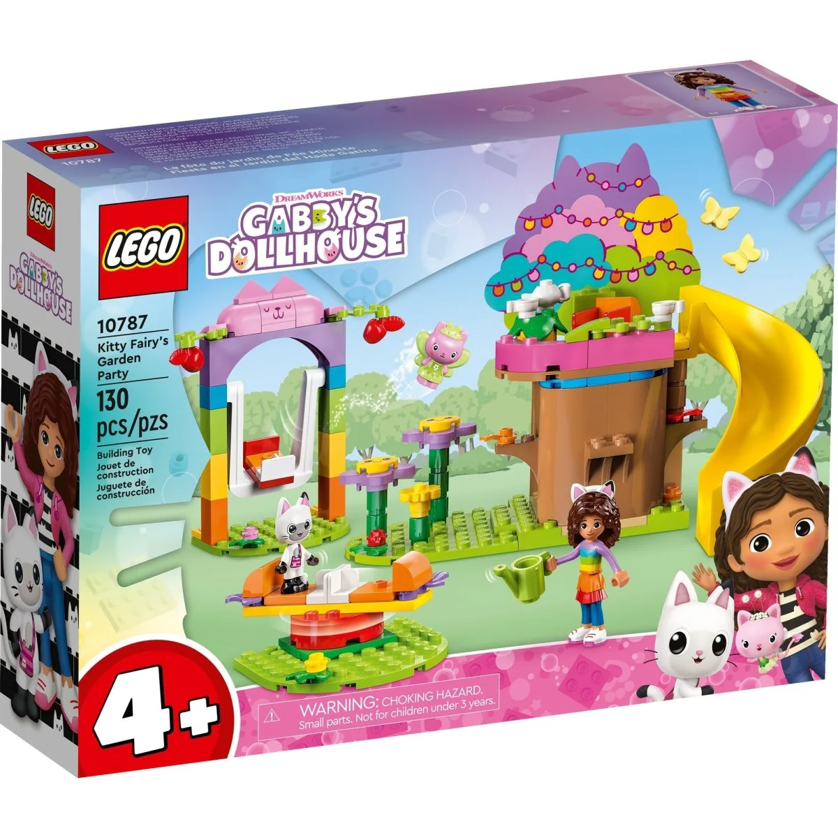 LEGO Gabby's Dollhouse Kitty Fairy's Garden Party, 10787, Ages 4+, 130 Pieces - Image 2
