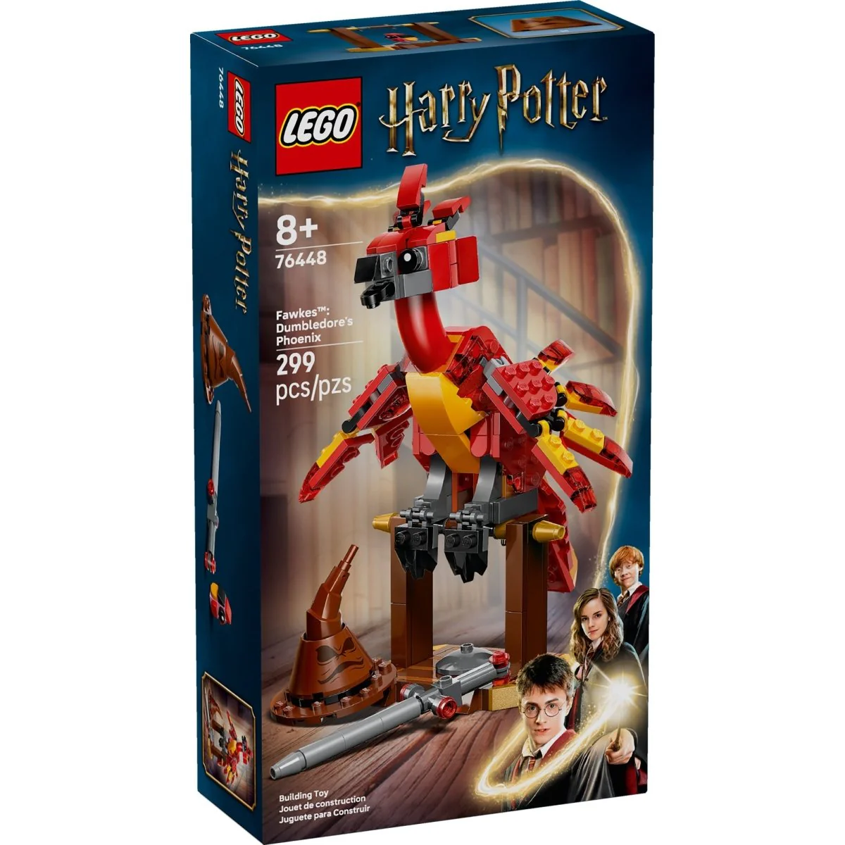 LEGO Harry Potter Fawkes: Dumbledore's Phoenix, 76448, Ages 8+, 299 Pieces - Image 2