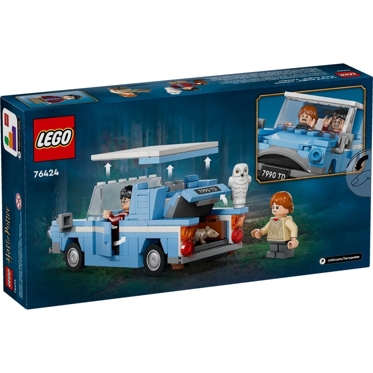 LEGO Harry Potter Flying Ford Anglia, 76424, Ages 7+, 165 Pieces - Image 3