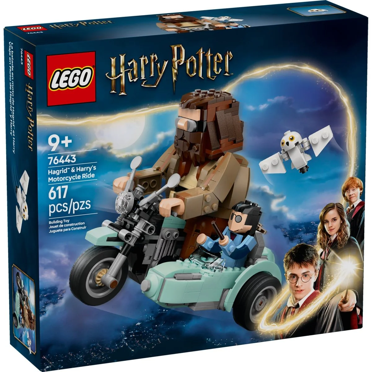 LEGO Harry Potter Hagrid & Harry's Motorcycle Ride, 76443, Ages 9+, 617 Pieces - Image 2