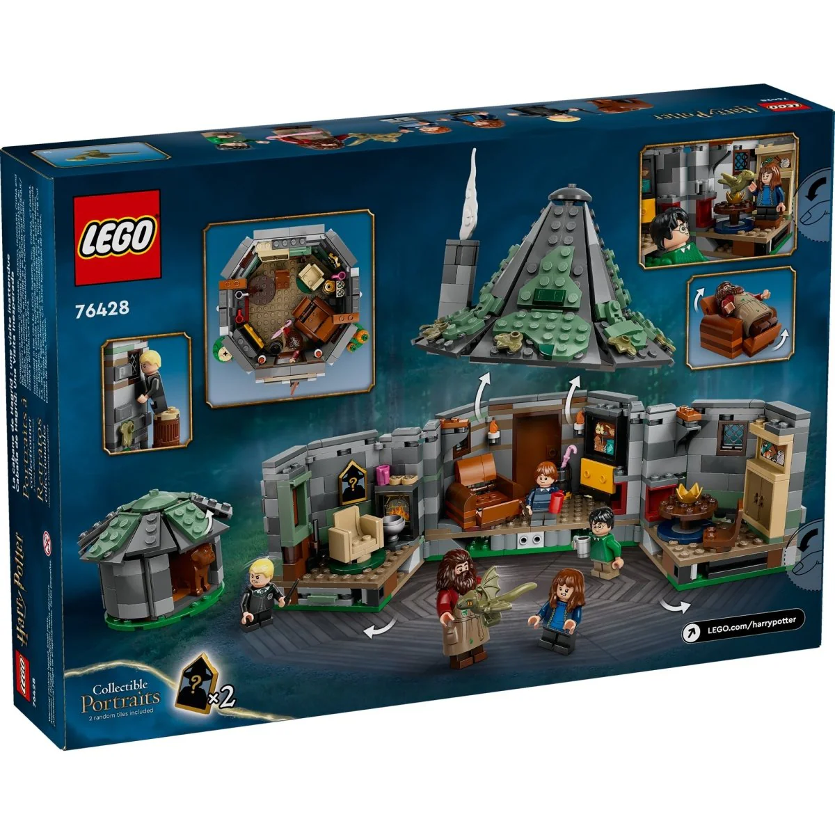 LEGO Harry Potter Hagrid's Hut: An Unexpected Visit, 76428, Ages 8+, 896 Pieces - Image 3