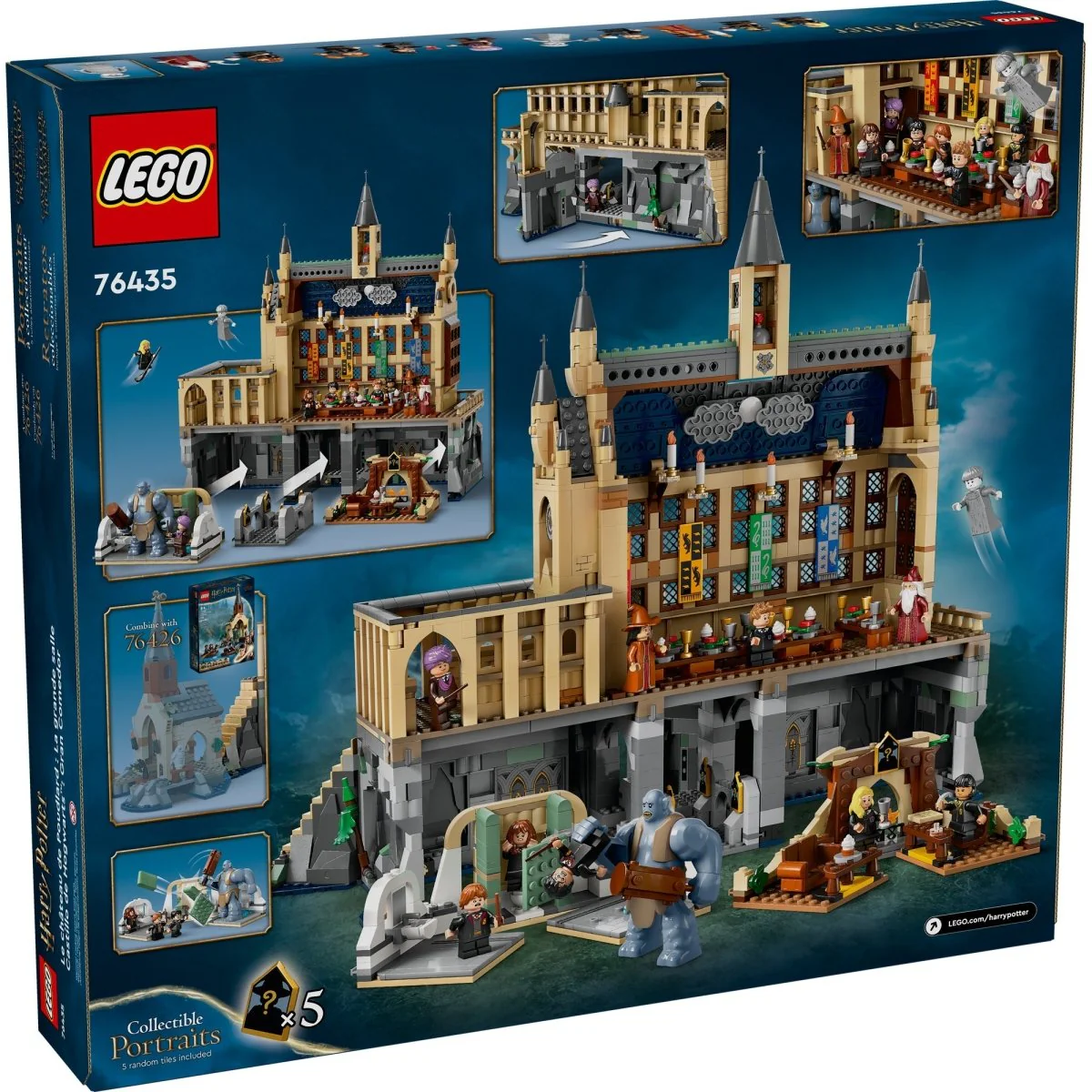 LEGO Harry Potter Hogwarts Castle: The Great Hall, 76435, Ages 10+, 1732 Pieces - Image 3
