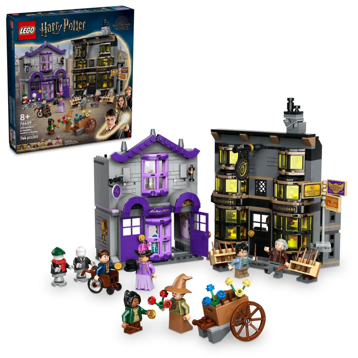 LEGO Harry Potter Ollivanders & Madam Malkin's Robes, 76439, Ages 8+, 744 Pieces