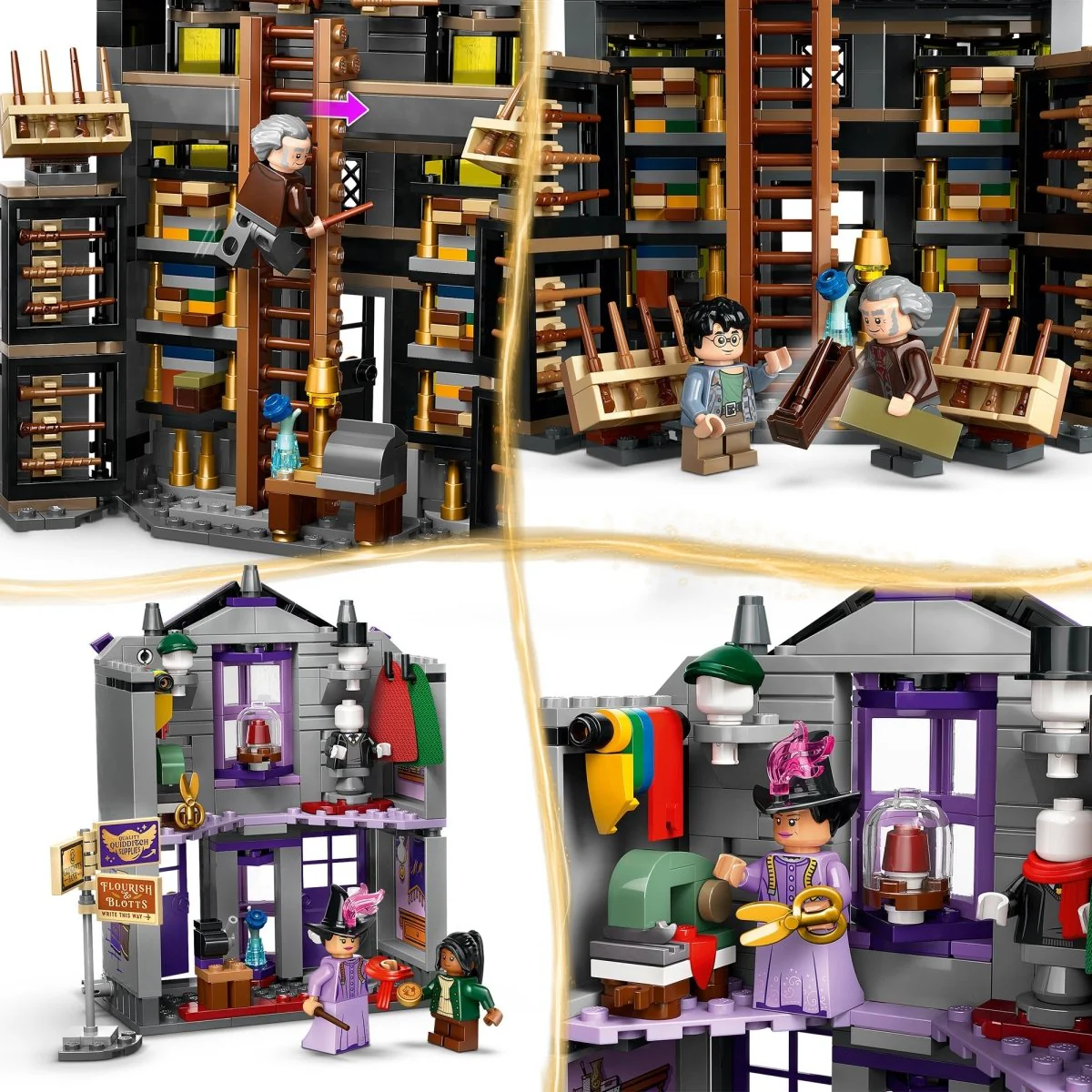 LEGO Harry Potter Ollivanders & Madam Malkin's Robes, 76439, Ages 8+, 744 Pieces - Image 10