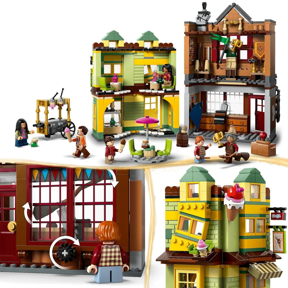 LEGO Harry Potter Quality Quidditch Supplies & Ice Cream Parlour, 76452, Ages 8+, 795 Pieces - Image 7