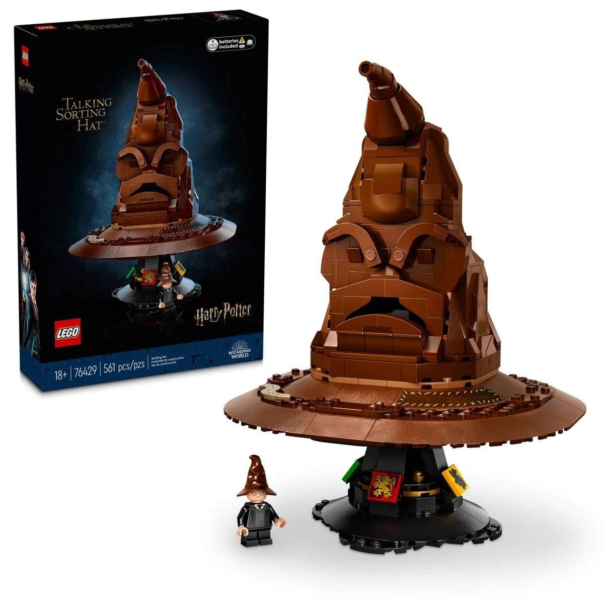 LEGO Harry Potter Talking Sorting Hat, 76429, Ages 18+, 561 Pieces