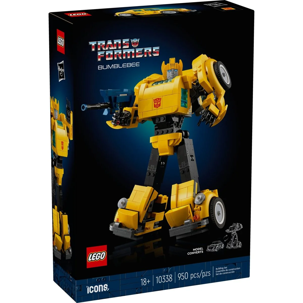 LEGO Icons Bumblebee, 10338, Ages 18+, 950 Pieces - Image 2