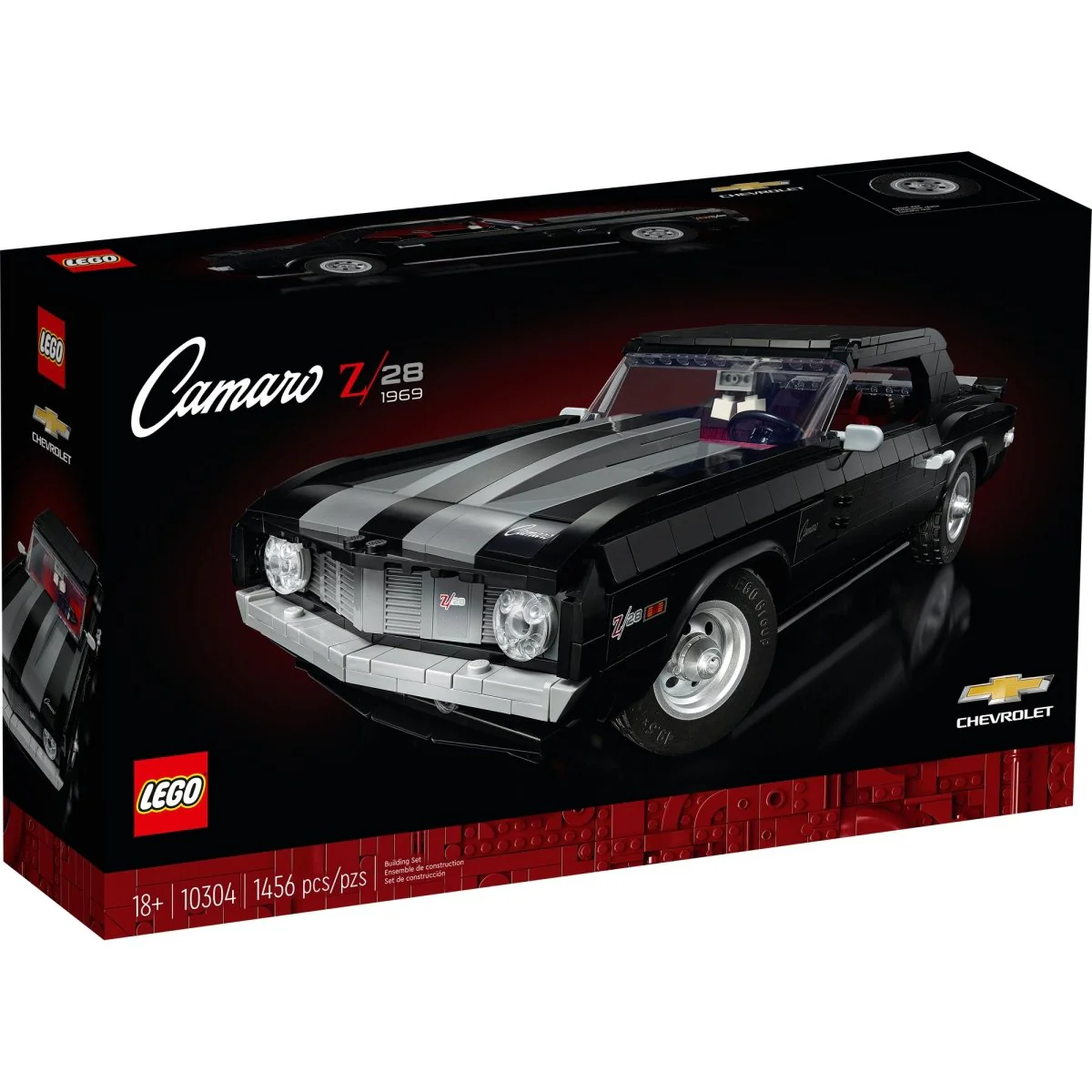 LEGO Icons Chevrolet Camaro Z28, 10304, Ages 18+, 1456 Pieces - Image 2