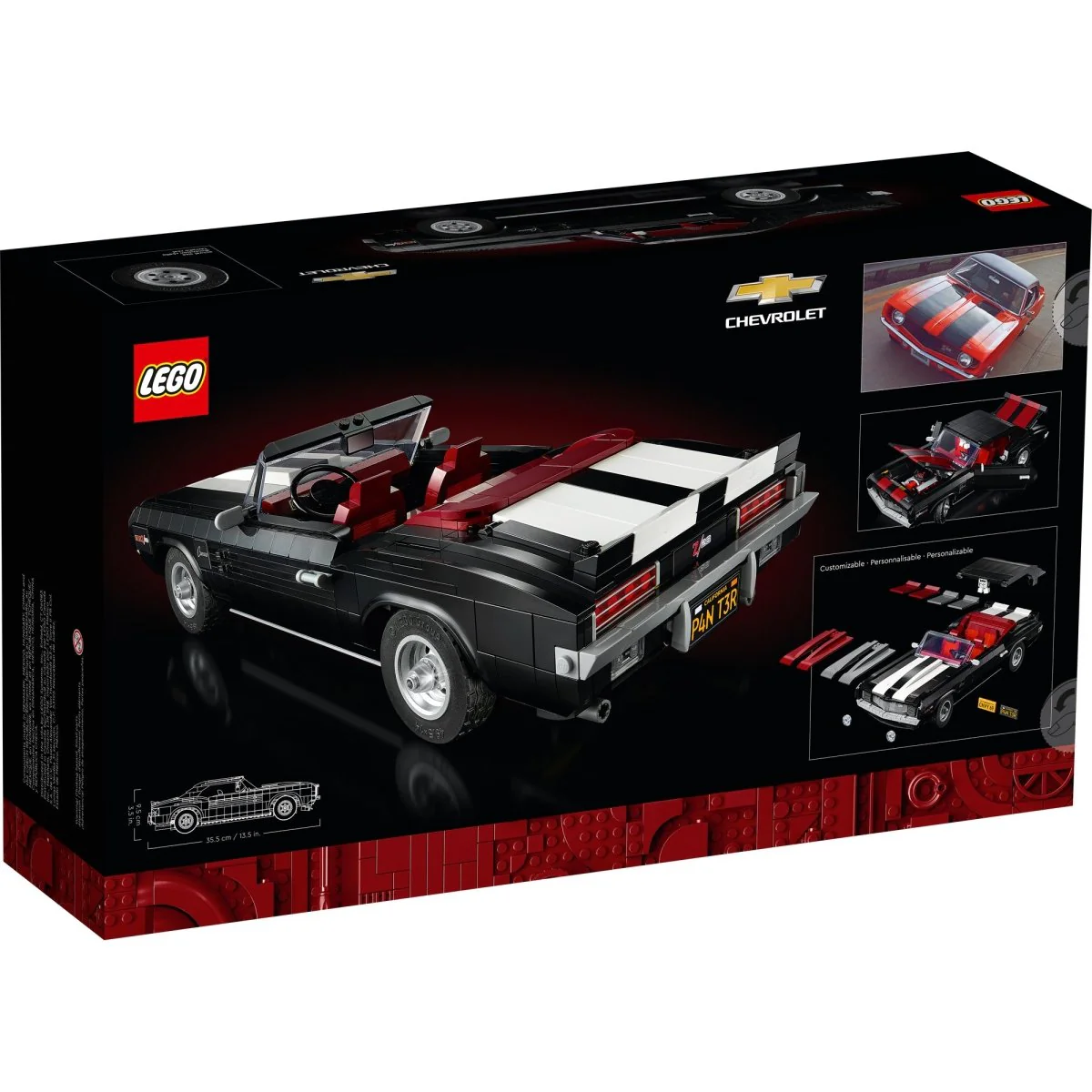 LEGO Icons Chevrolet Camaro Z28, 10304, Ages 18+, 1456 Pieces - Image 3