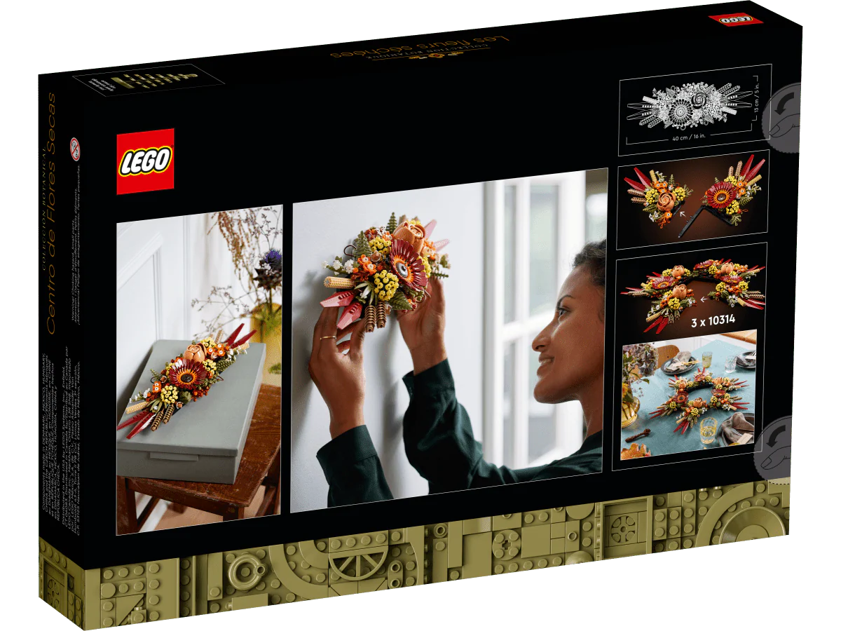 LEGO Icons Dried Flower Centerpiece, 10314, Ages 18+, 812 Pieces - Image 3