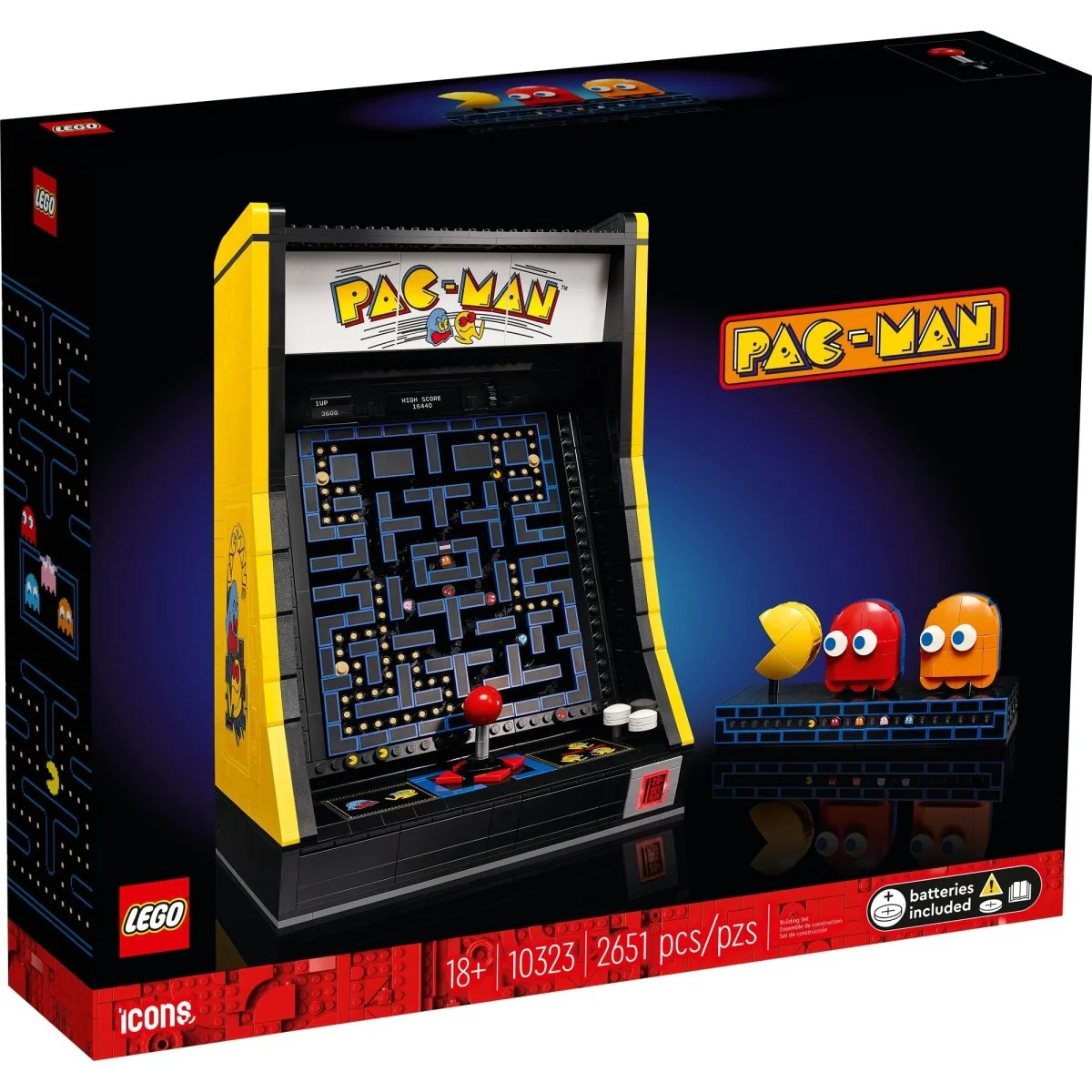 LEGO Icons Pac-Man Arcade, 10323, Ages 18+, 2651 Pieces - Image 2