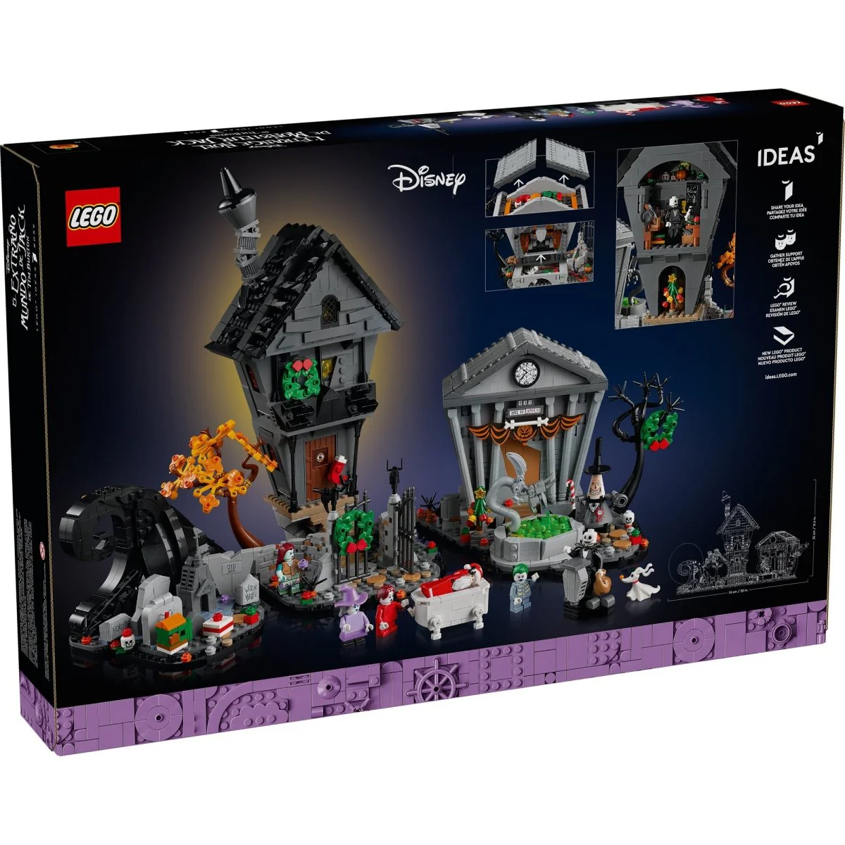 LEGO Ideas Disney Tim Burton's The Nightmare Before Christmas, 21351, Ages 18+, 2193 Pieces - Image 3