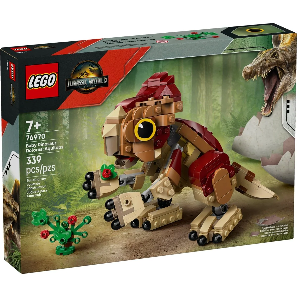 LEGO Jurassic World Baby Dinosaur Dolores: Aquilops, 76970, Ages 7+, 339 Pieces - Image 2