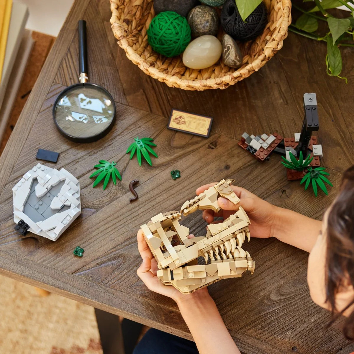 LEGO Jurassic World Dinosaur Fossils: T. Rex Skull, 76964, Ages 9+, 577 Pieces - Image 3