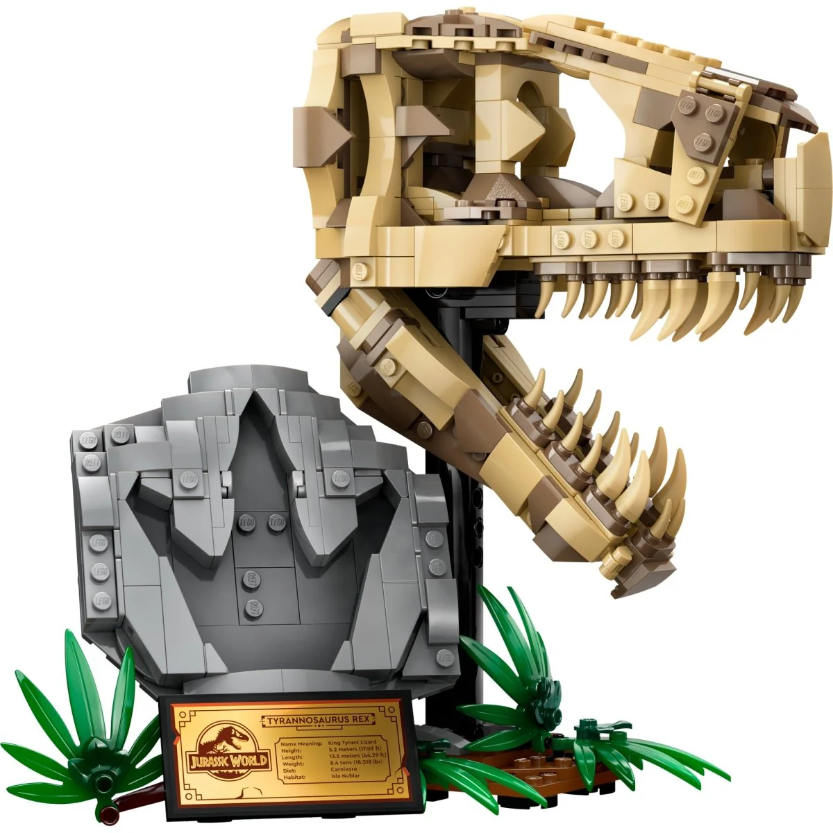 LEGO Jurassic World Dinosaur Fossils: T. Rex Skull, 76964, Ages 9+, 577 Pieces - Image 5