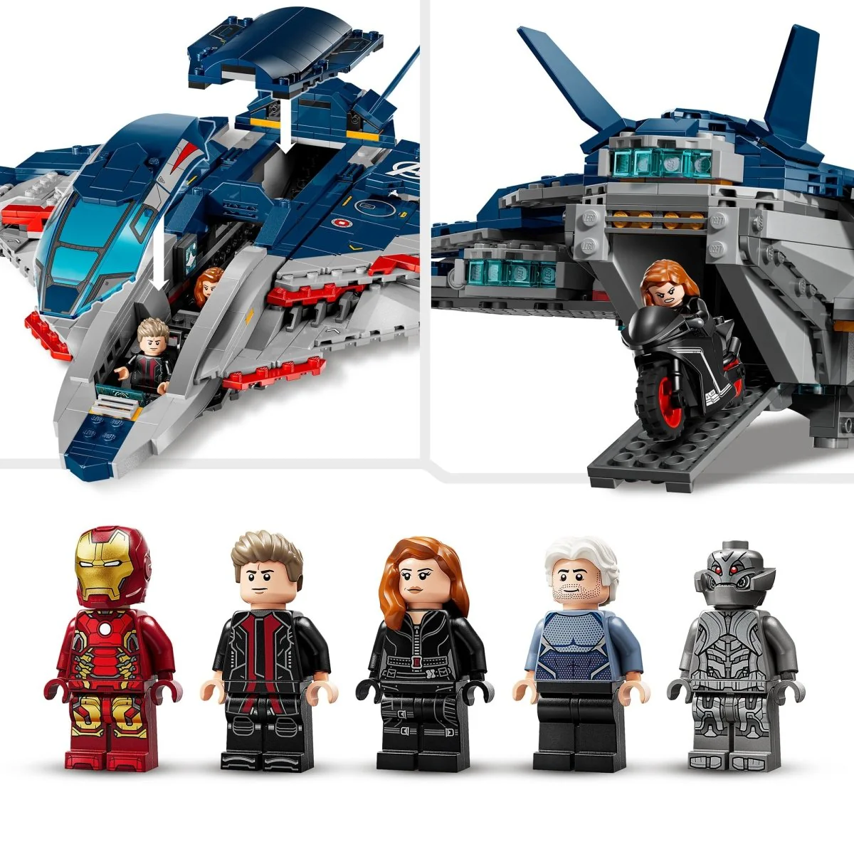 LEGO Marvel Avengers: Age of Ultron Quinjet, 76325, Ages 12+, 1131 Pieces - Image 8