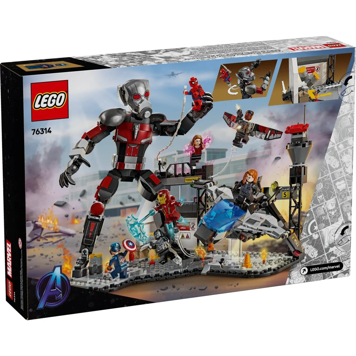 LEGO Marvel Captain America: Civil War Action Battle, 76314, Ages 10+, 736 Pieces - Image 2