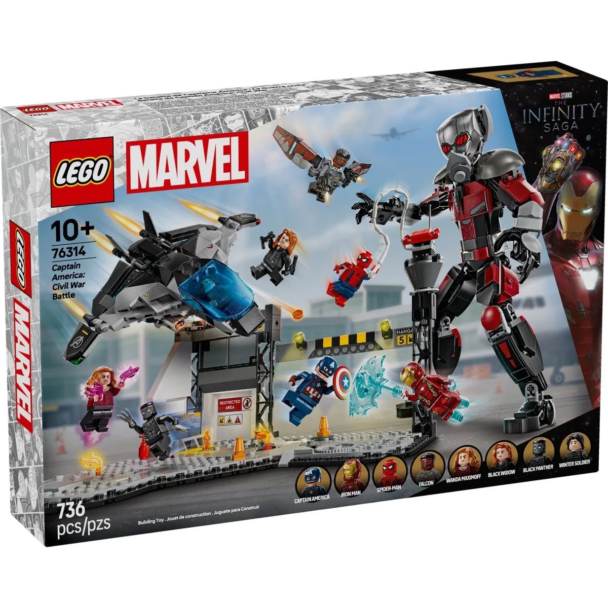 LEGO Marvel Captain America: Civil War Action Battle, 76314, Ages 10+, 736 Pieces - Image 3