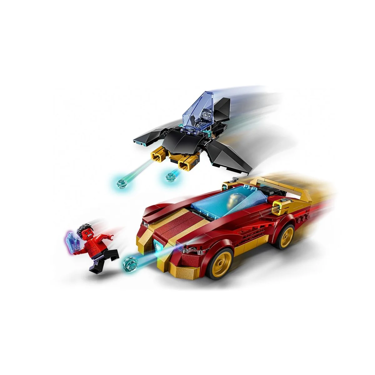 LEGO Marvel Iron Man Car & Black Panther vs. Red Hulk, 76310, Ages 7+, 295 Pieces - Image 5