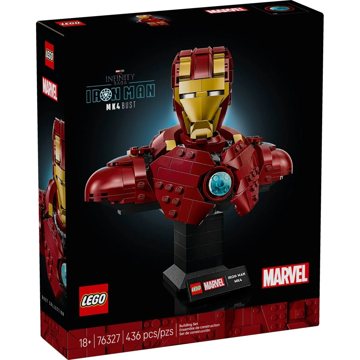 LEGO Marvel Iron Man MK4 Bust, 76327, Ages 18+, 436 Pieces - Image 2