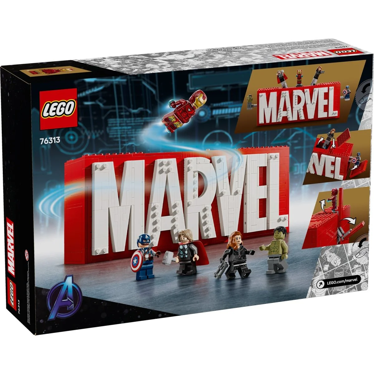 LEGO Marvel Logo, 76313, Ages 12+, 931 Pieces - Image 3