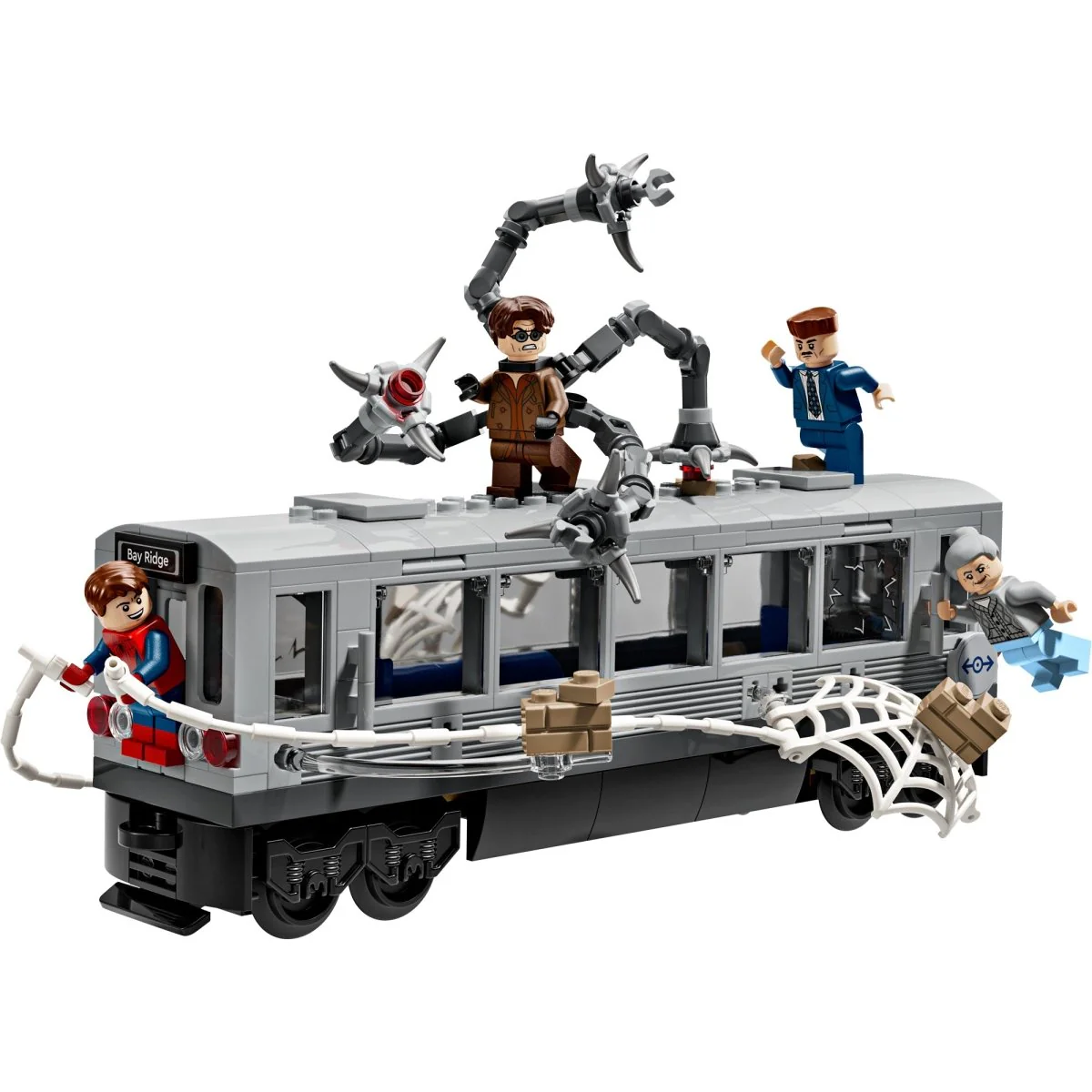 LEGO Marvel Spider-Man vs. Doc Ock Subway Train Scene, 76321, Ages 9+, 393 Pieces - Image 4